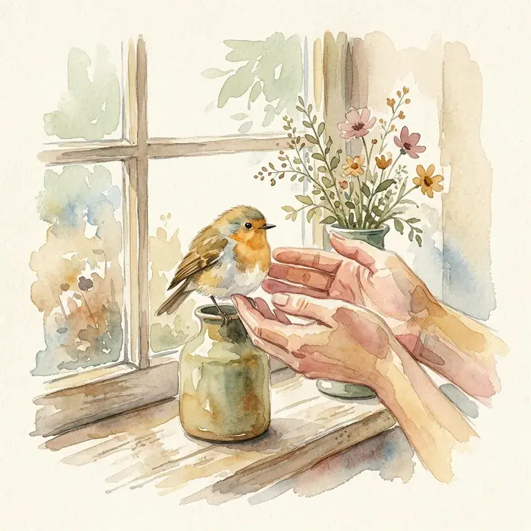Watercolor folk